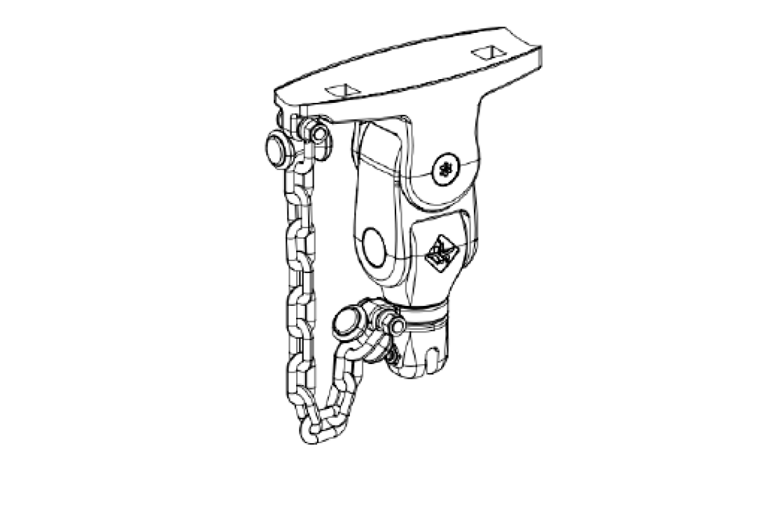 Shanti birds Nest Swing Hook for group swings mounting plate & chain